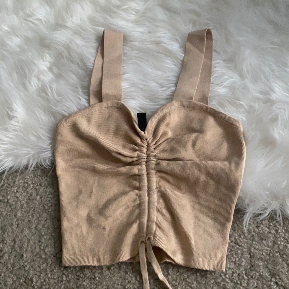 H&M crop top with adjustable tie!